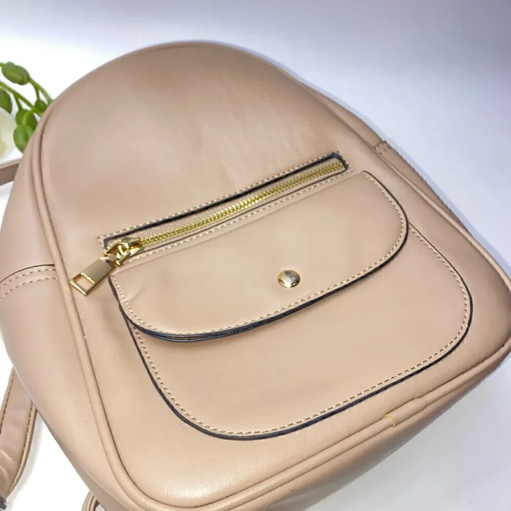 Adorable Fashion Backpack Taupe Medium